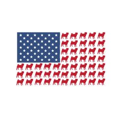 america pug flag svg, independence svg, flag svg, 4th of july svg, pug svg, cute flag svg, dog svg, dog flag svg, patrio