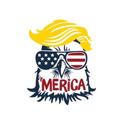 merica bald eagle trump svg, independence svg, 4th of july svg, merica svg, bald eagle svg, trump svg, trump hair svg, p