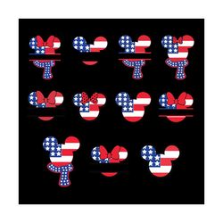 4th of july mickey head bundle svg, independence svg, 4th of july svg, july 4th mickey svg, mickey flag svg, mickey svg,