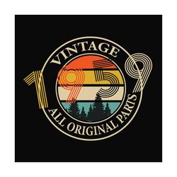 vintage 1959 all original parts, svg files for silhouette, files for cricut, svg, dxf, eps, png instant download