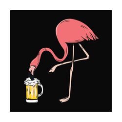 flamingo beer svg files for silhouette, files for cricut, svg, dxf, eps, png instant download