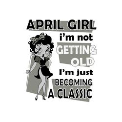 birthday april girl betty boop svg