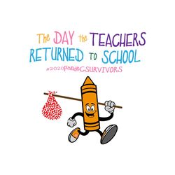 the day the teachers returned to school svg,custom color crayon svg,orange crayon svg,the day the teachers svg,teacher s