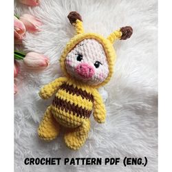 PIG CROCHET PATTERN – Amigurumi piggy plush pattern