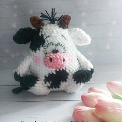 Cow crochet pattern in English in PDF