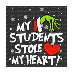 My Student Stle My Heart Png, Merry Christmas Png, Christmas Stealer Png, Vintage Christmas Png, Stole Christmas, Xmas P