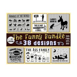 Funny SVG Bundle, Sarcastic Humor SVG, Puns, Dad Jokes, Sarcastic Sayings, Funny Quotes, Punny Sayings, Cricut, Crafts,