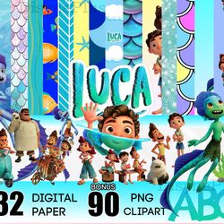 Luca Wallpaper Disney Bundle PNG