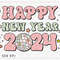 Retro Happy New Year 2024 PNG File, New Year Sublimation, 2024 PNG, Disco Ball PNG, Instant Digital Download.jpg