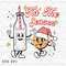 Tis The Season PNG File, Retro Merry Christmas Sublimation, Cookie and Milk Design, Instant Digital Download.jpg