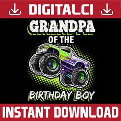 Grandpa of The Birthday Boy Png, Monster Truck Birthday Png,Valentine's Day Png, Birthday Monster Truck Png, Truck Birth