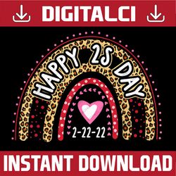 happy twosday 2s day tuesday february 22nd 2022 leopard png, rainbow png, teacher png, gift for teacher, teacher life su