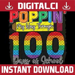 100 Days Of School 100th Day Of School Girl Boy Teacher Fun Png, Love School Png, 100th Days of School Png, Digital Down