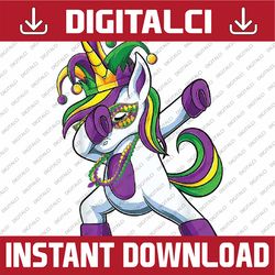 Dabbing Jester Unicorn Mardi Gras Png,Unicorn Mardi Gras Mask Png , Dabbing Unicorn Mardi Gras Kids, Design Download