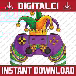 funny mardi gras video games controller jester hat gamer png, ,mardi gras png, digital download