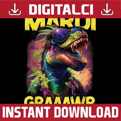 Mardi Gras T-Rex with Sunglasses, Boys Mardi Gras 2023 Png, ,Mardi Gras Png, Digital download