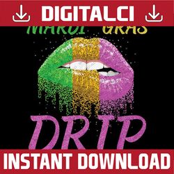 mardi gras drip costume sexy lips women girl carnival 2023 png ,mardi gras png, digital download