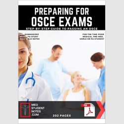 Preparing for OSCE Exam (Step by Step Guide to Passing OSCE) Pre-Med USMLE or PA Students Summarized Notes