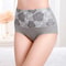 Cotton High Waisted Abdominal Underwear Gray