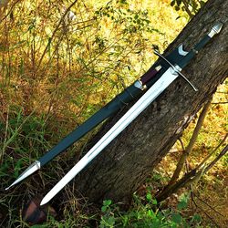 Custom HAND Forged Carbon Steel Viking Sword, Anduril Sword, Battle Ready Sword, Gift For Him, Anniversary Gifts,sword