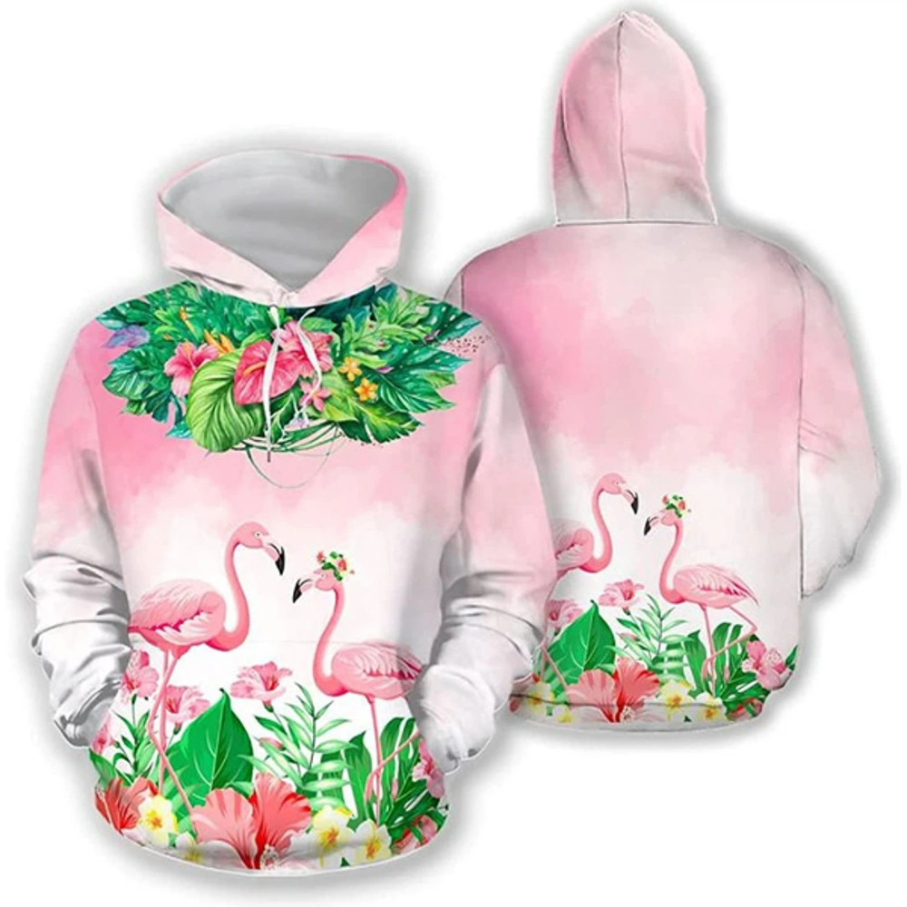 Flamingo Hunting All Over Print Hoodie Zip Hoodie Fleece Hoodie 3D, Flamingo Hunting Hoodie Zip Hoodie 3D.jpg