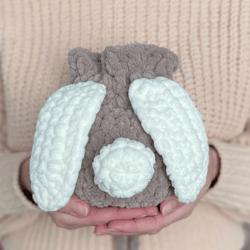 CROCHET PATTERN - Bunny Plushie Bag | Crochet Easter Purse | Crochet Bunny Bag