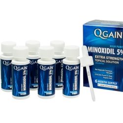 MINOXIDIL QGAIN High Purity 5 percent 6 Month Supply