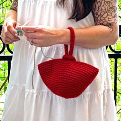 Crochet Small Bag Pattern, Tutorial in English and PDF DIY