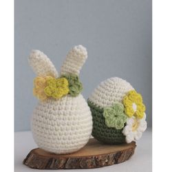 Crochet Bunny Easter, Crochet Easter Eggs, Easter Crochet, Amigurumi Easter Decoration