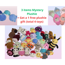 Crochet Plushie Mystery Box, Bag, Stuffed Animal, Surprise Box, kawaii mystery box