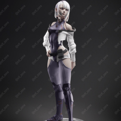 cyberpunk edgerunner lucy stl 3d file