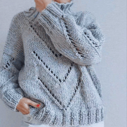 Sweater women's knit sweater fluffy