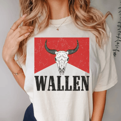 wallen shirt, comfort color country t-shirt, wallen the bull tee, vintage country music shirt, cowgirl shirt, western gr
