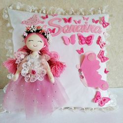 Decorative Personalised girl pillow