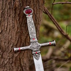 Monogram Sword, Hand Made Harry Potter Replica Gryffindor Sword With leather Sheath,sword,gift for her,gift for him