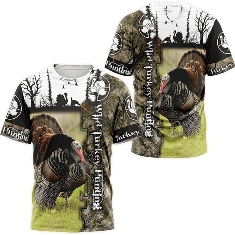 Turkey Hunting All Over Print Hoodie Zip Hoodie Fleece Hoodie 3D, Turkey Hunting Hoodie Zip Hoodie 3D 3.jpg
