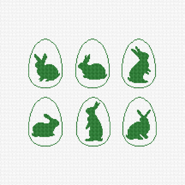 cute bunny cross stitch pattern