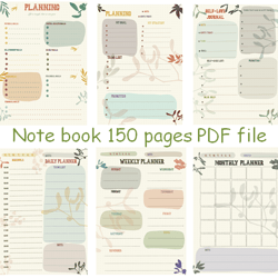 Printable Planner Notebook
