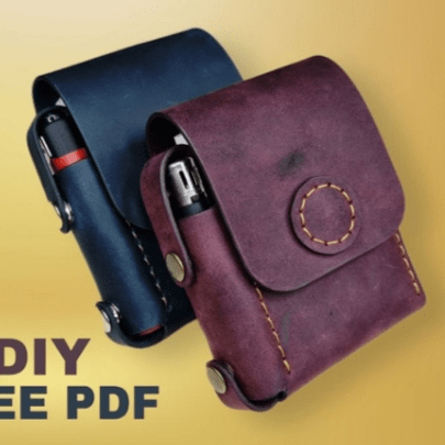 Pattern of a leather case for a pack of cigarettes and a lighter pdf