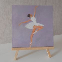 Ballerina. Oil painting