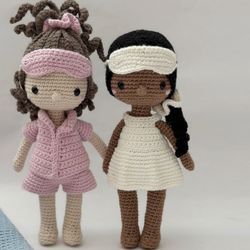 Justine & Lupita Crochet Pattern: A Versatile Design for Two Adorable Amigurumi Doll