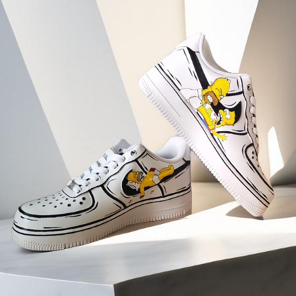 custom -shoes - man- sneakers- nike air force- handpainted- wearable- art- Simpsons 7.png