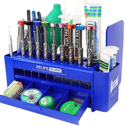 relife rl-001g multifunction storage box: large capacity, classified storage, convenient & durable for mobile phone repa