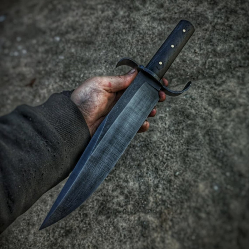 Carbon Steel Handmade Bowie Knife (2).jpg