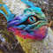 Dragon heart realistic 3d eye funky bag in rainbow and turquoisr colors.jpg