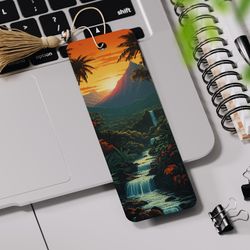 Tropical Bookmark Printable, Tropical Sublimation Design, Summer Bookmark Design