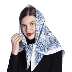 cotton Large Square Head Scarves - shawl head scarf - Scarf for Women - shawl chapel Orthodox Prayer head covering for c