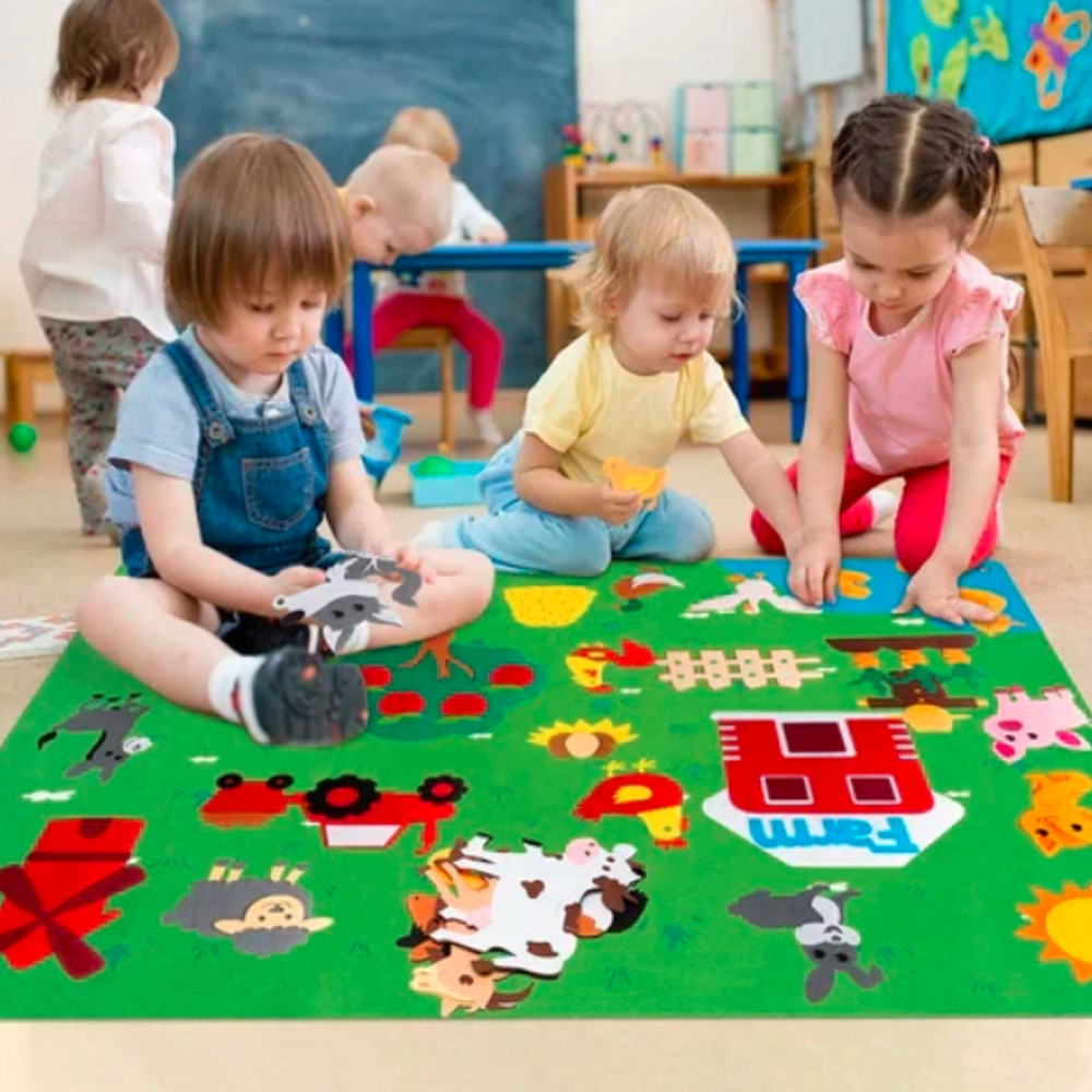 Customizable interactive playground sets for children