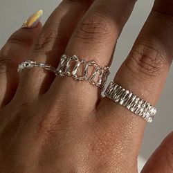 Discover Sterling Silver Rings: Wide, Shimmering, and Fashion-Forward. Elevate Your Style with Trendy Accessories