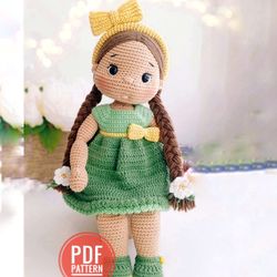 Pattern doll and dress crochet